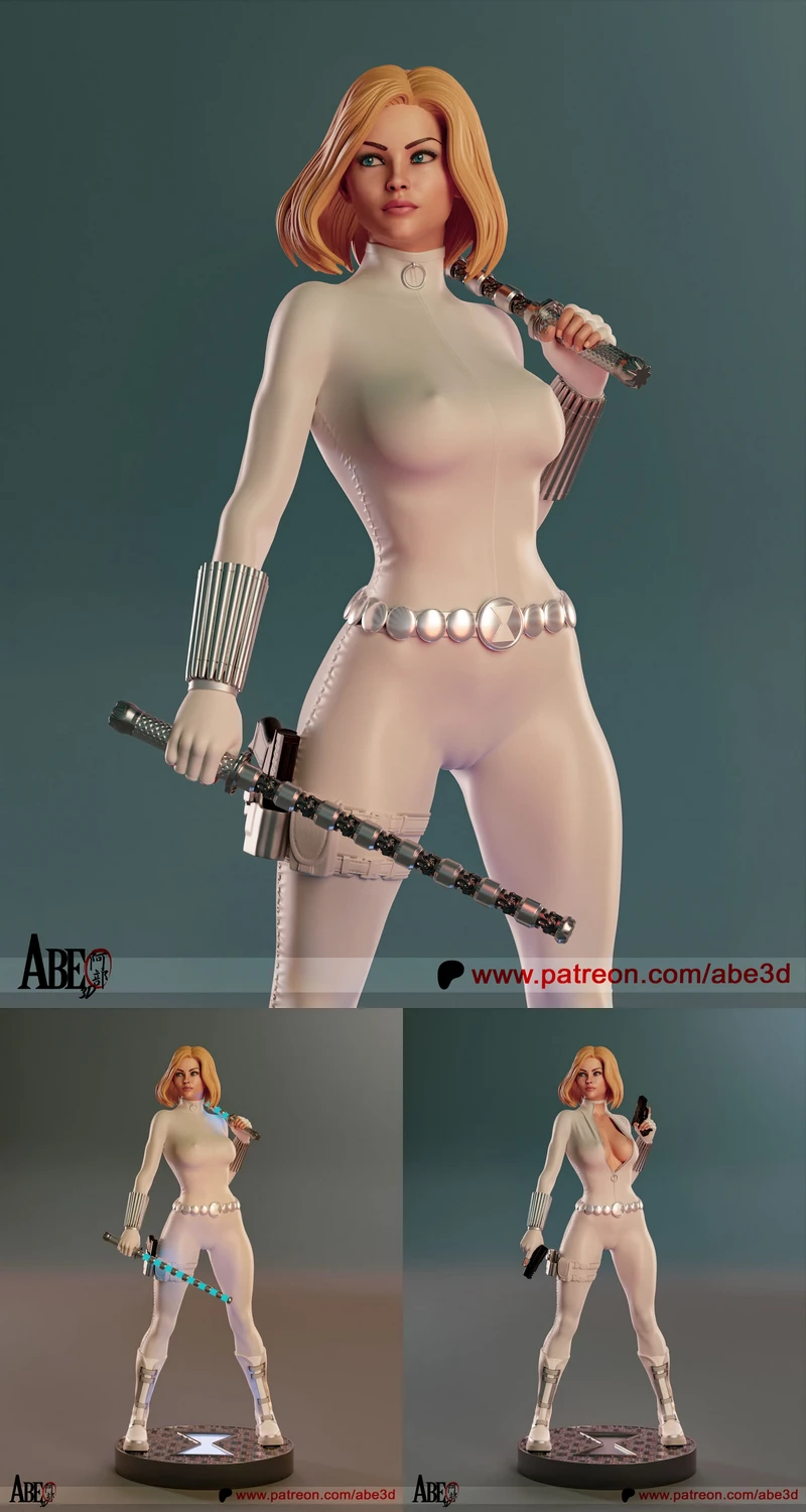 White Widow – Yelena Belova STL Figure for 3D Printing STL model for 3D printing