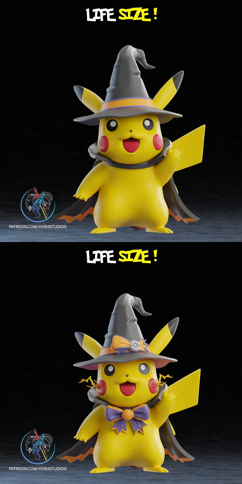 Wizard Pikachu 3D Printable STL Figure STL model for 3D printing