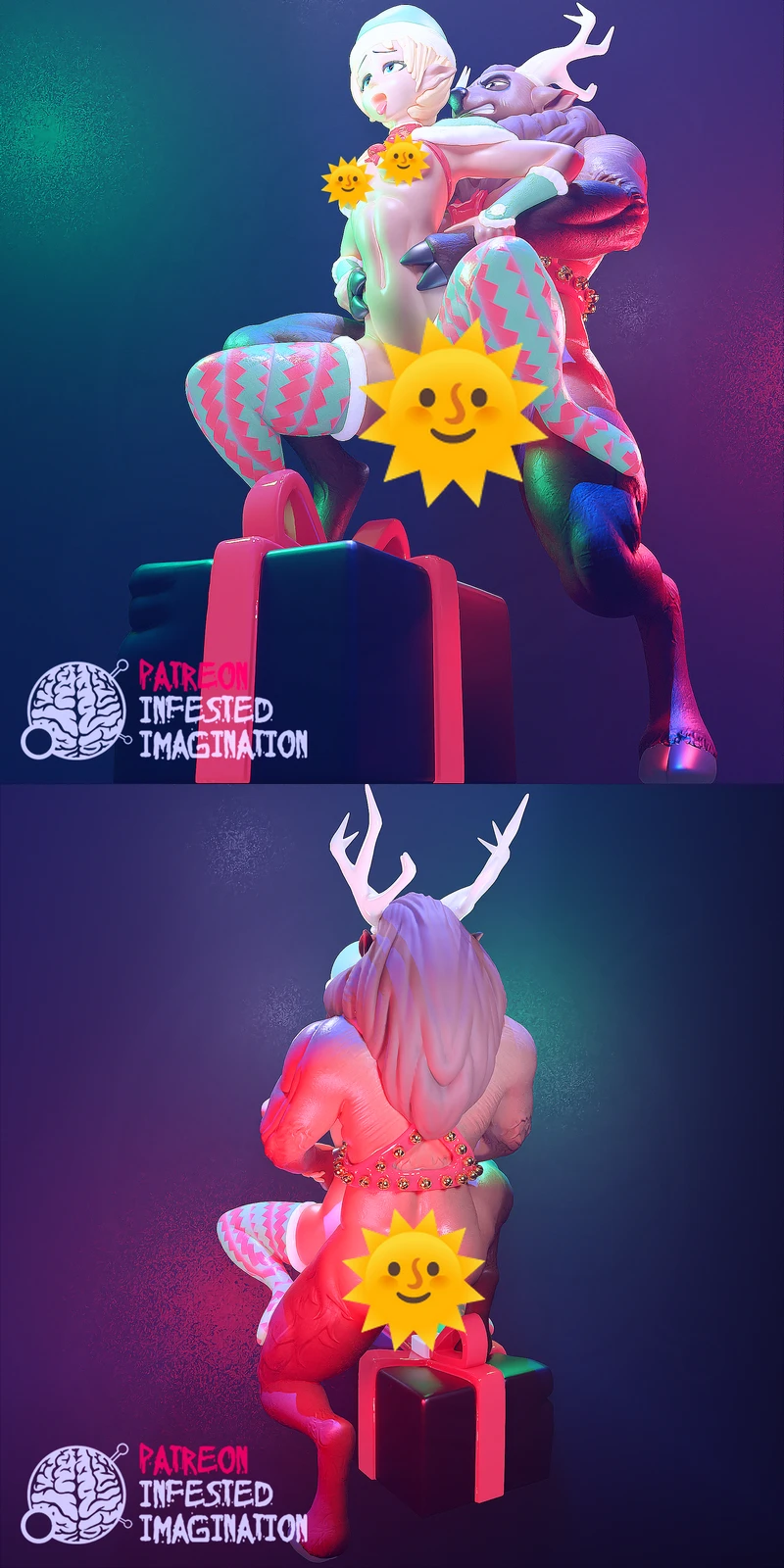 XMAS – Gift of the Antlered One STL model for 3D printing