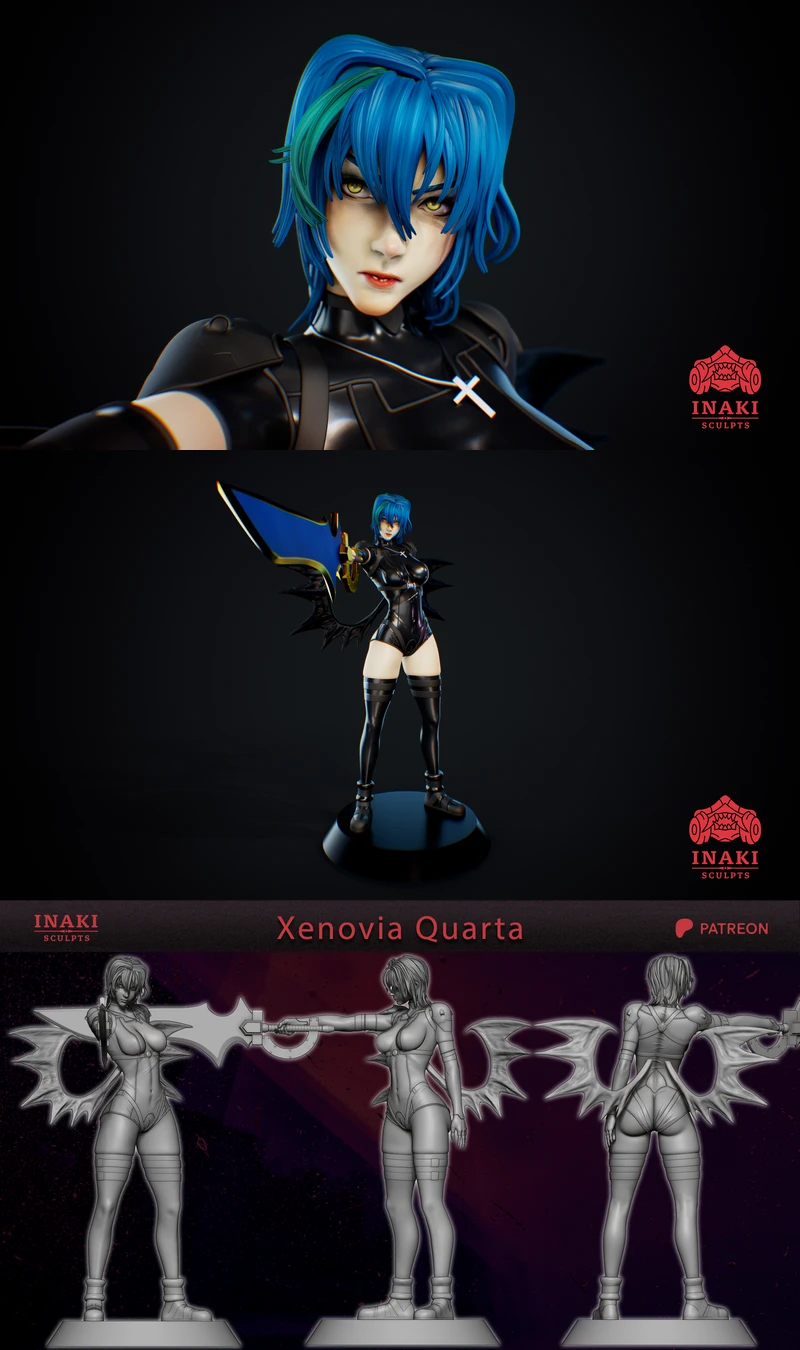 Xenovia Quarta – Highschool DxD STL model for 3D printing
