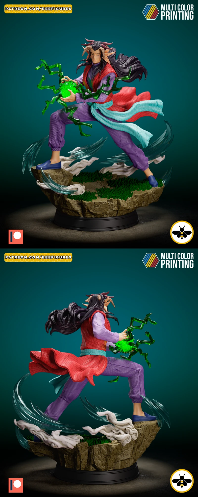 Printable Yomi Demon King | Yu Yu Hakusho STL File STL model for 3D printing