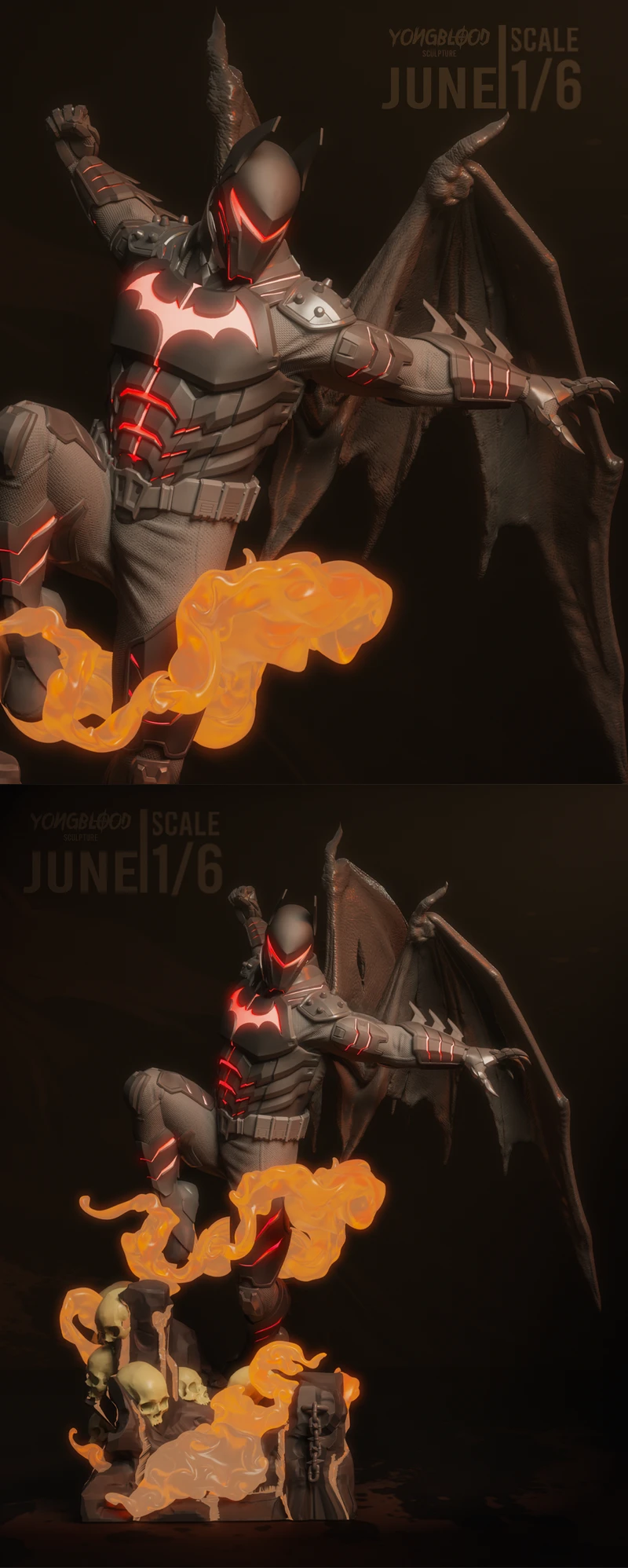 Hellbat Armor 3D Printable STL Model for DC Comics Fans STL model for 3D printing