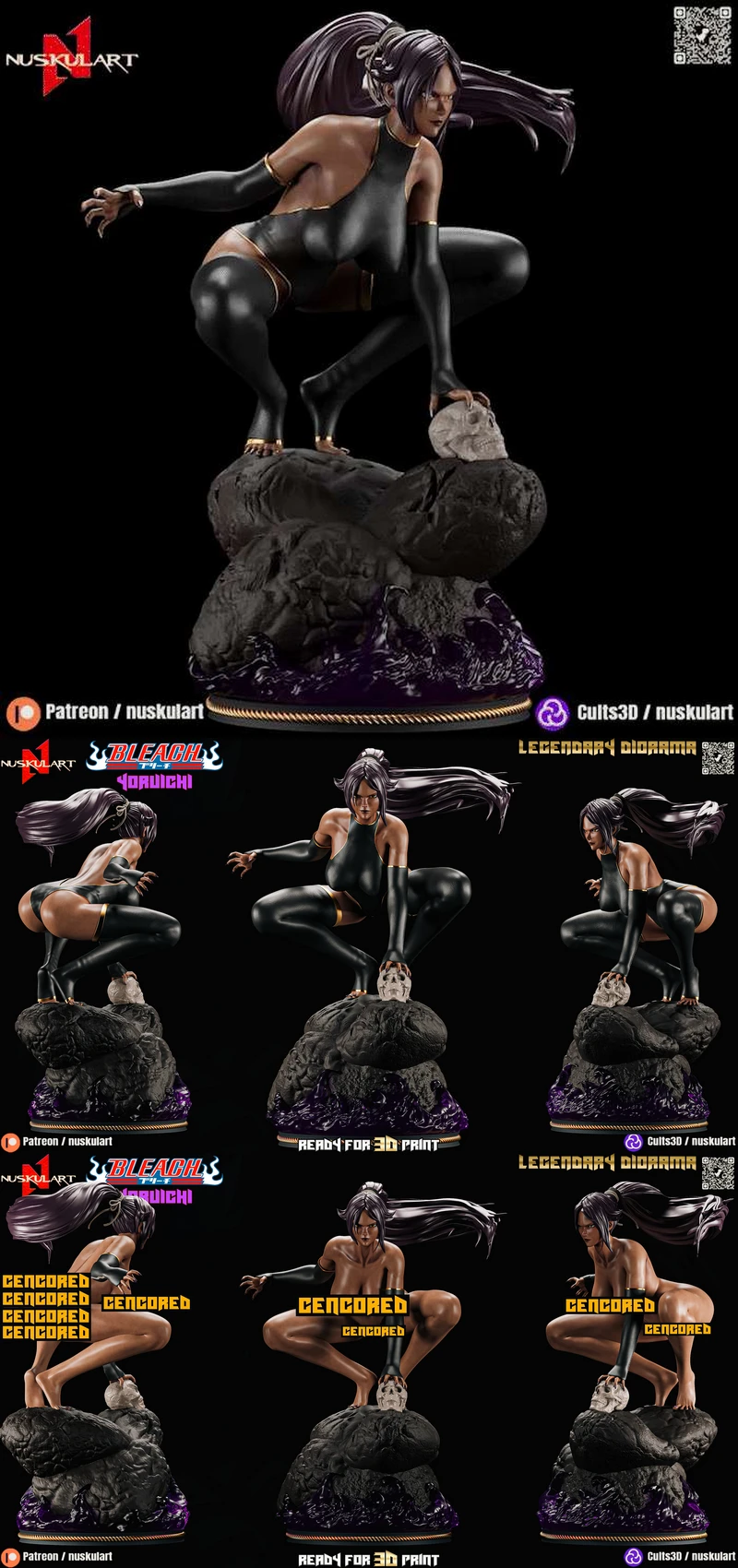 Yoruichi – Bleach Anime extra STL model for 3D printing