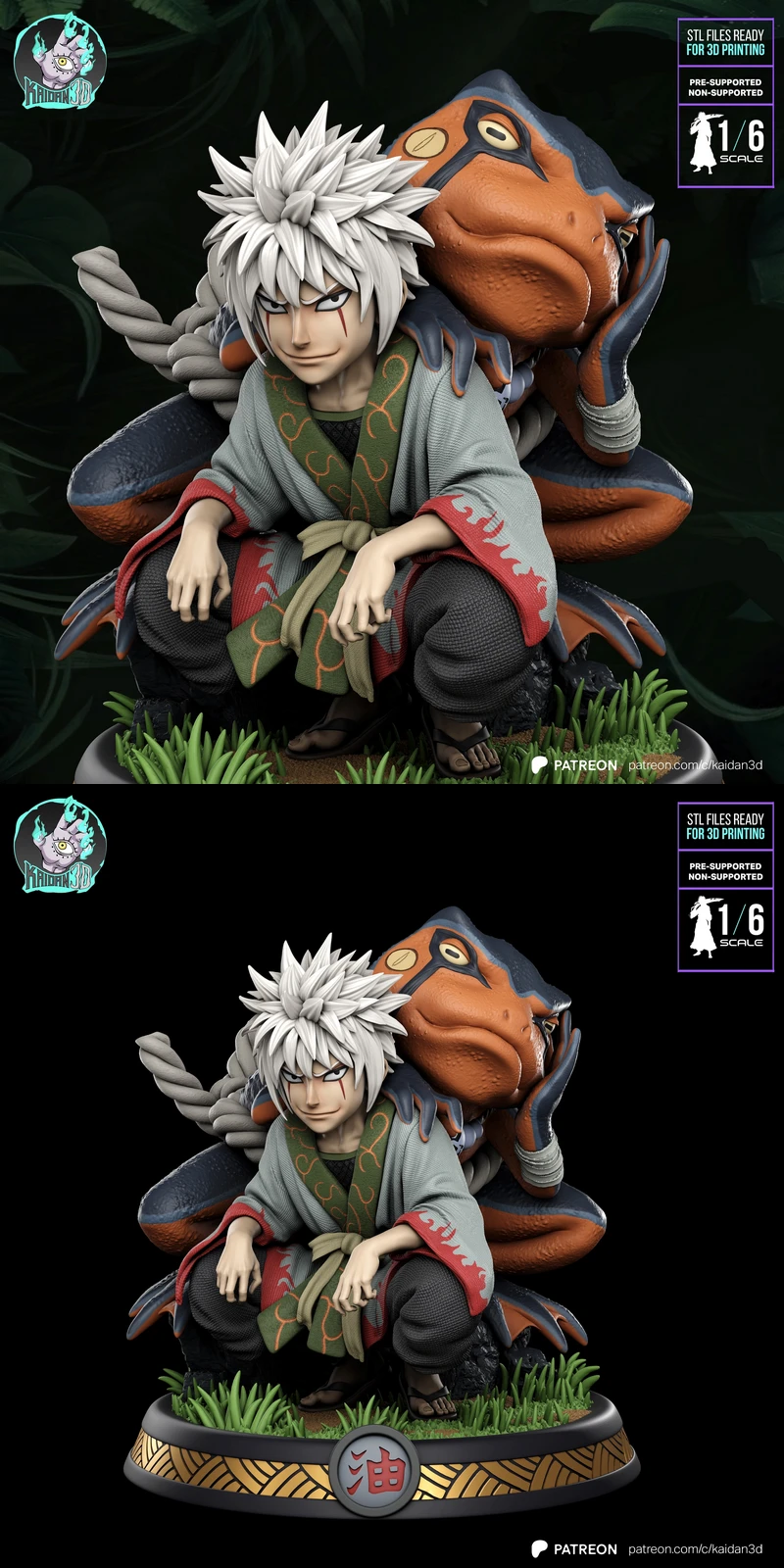 Young Jiraiya STL model for 3D printing