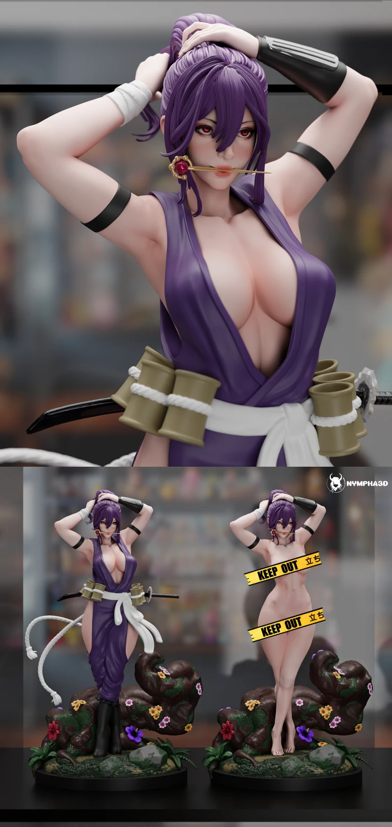 Yuzuriha 3D Printable Figure STL File STL model for 3D printing