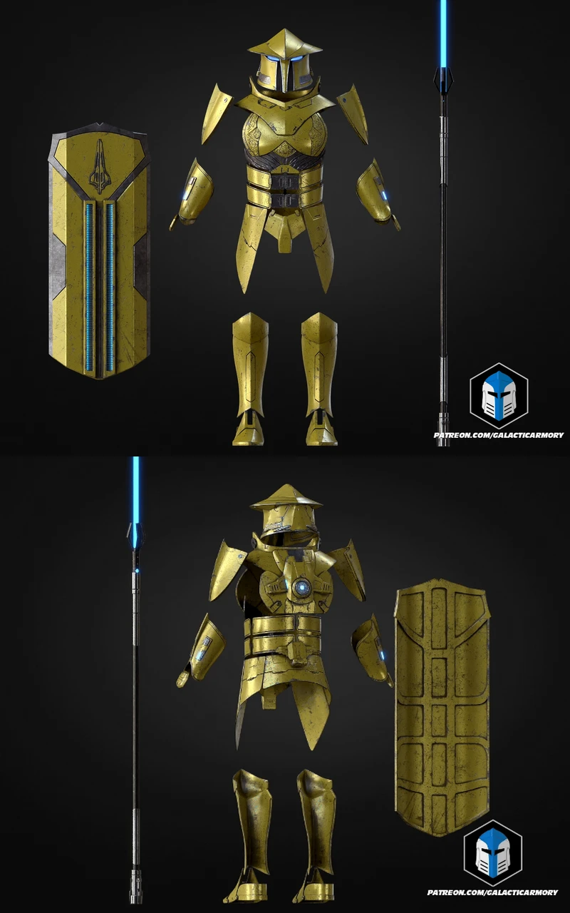 Zakuul Knight Armor Set STL model for 3D printing