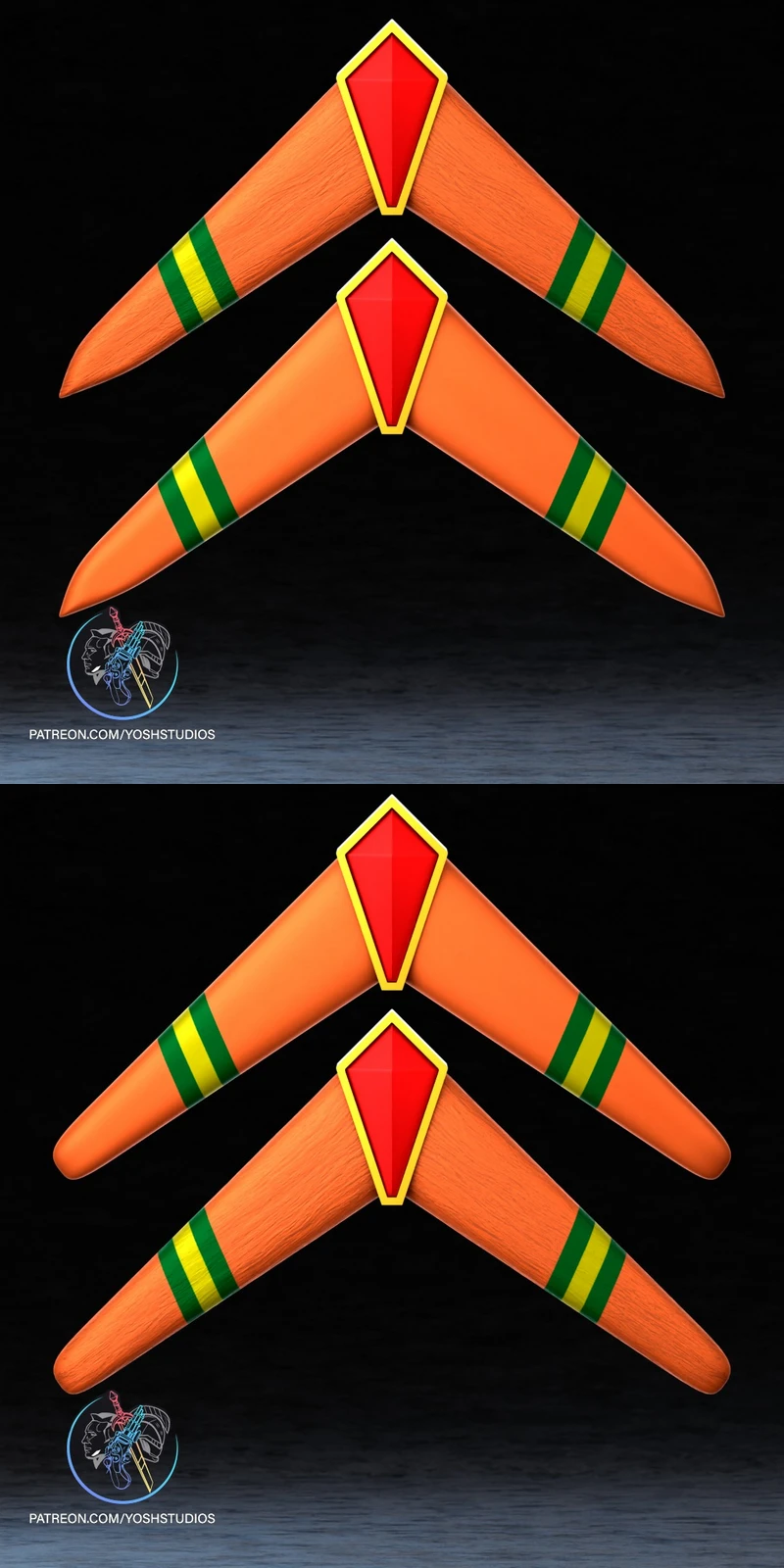 Zelda Boomerang STL model for 3D printing