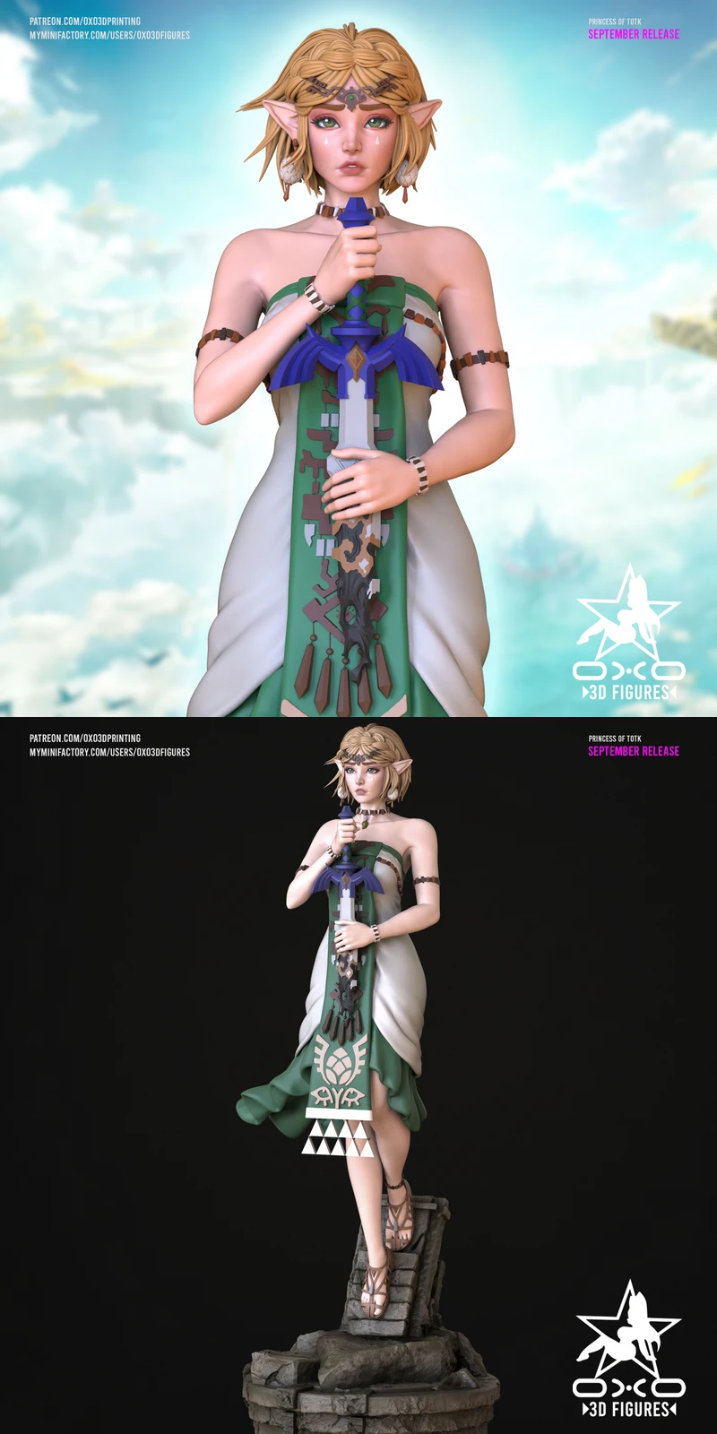 Zelda – Tears Of The Kingdom STL File for 3D Printing Miniature STL model for 3D printing