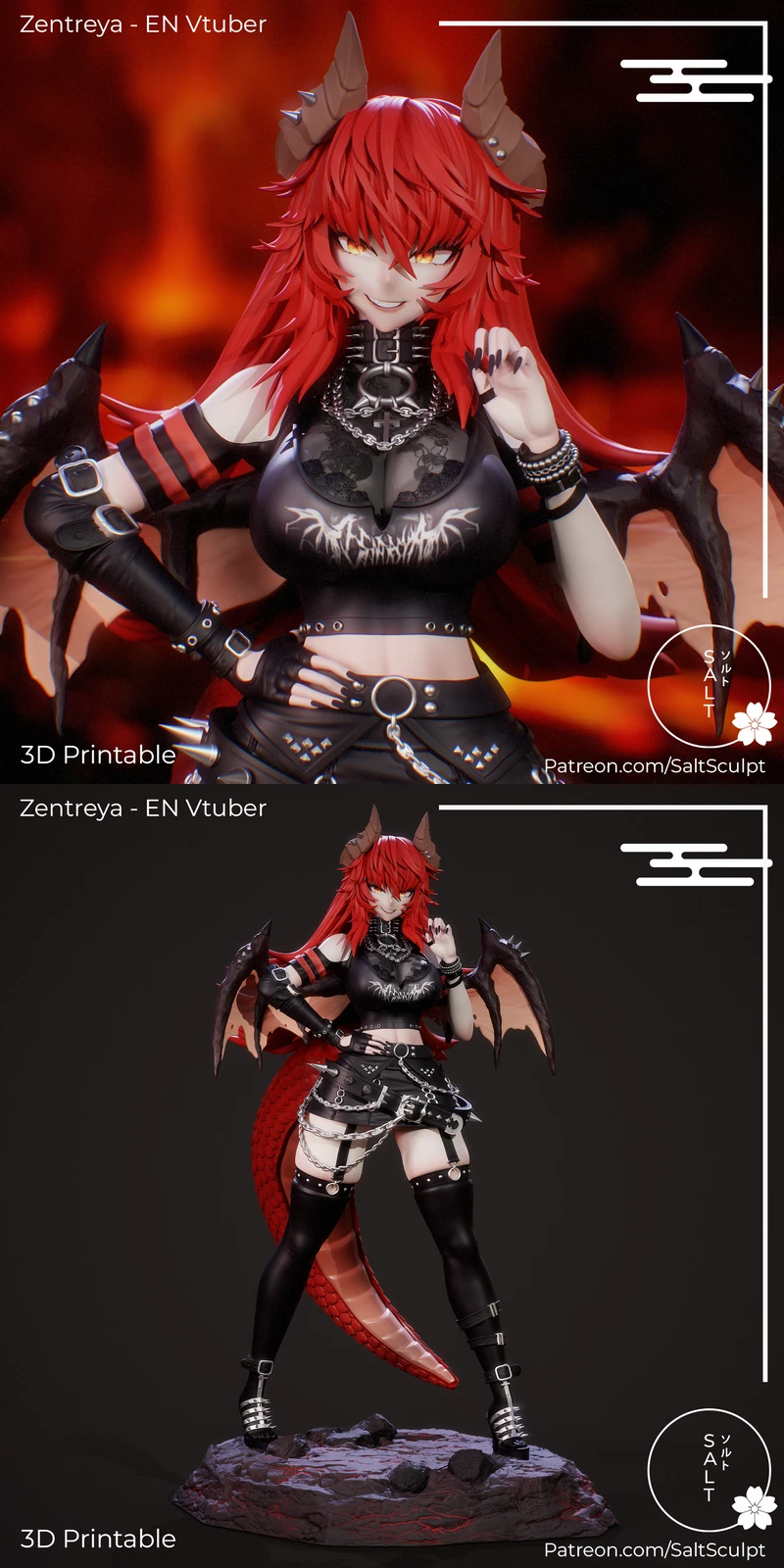 Zentreya – EN Vtuber STL model for 3D printing