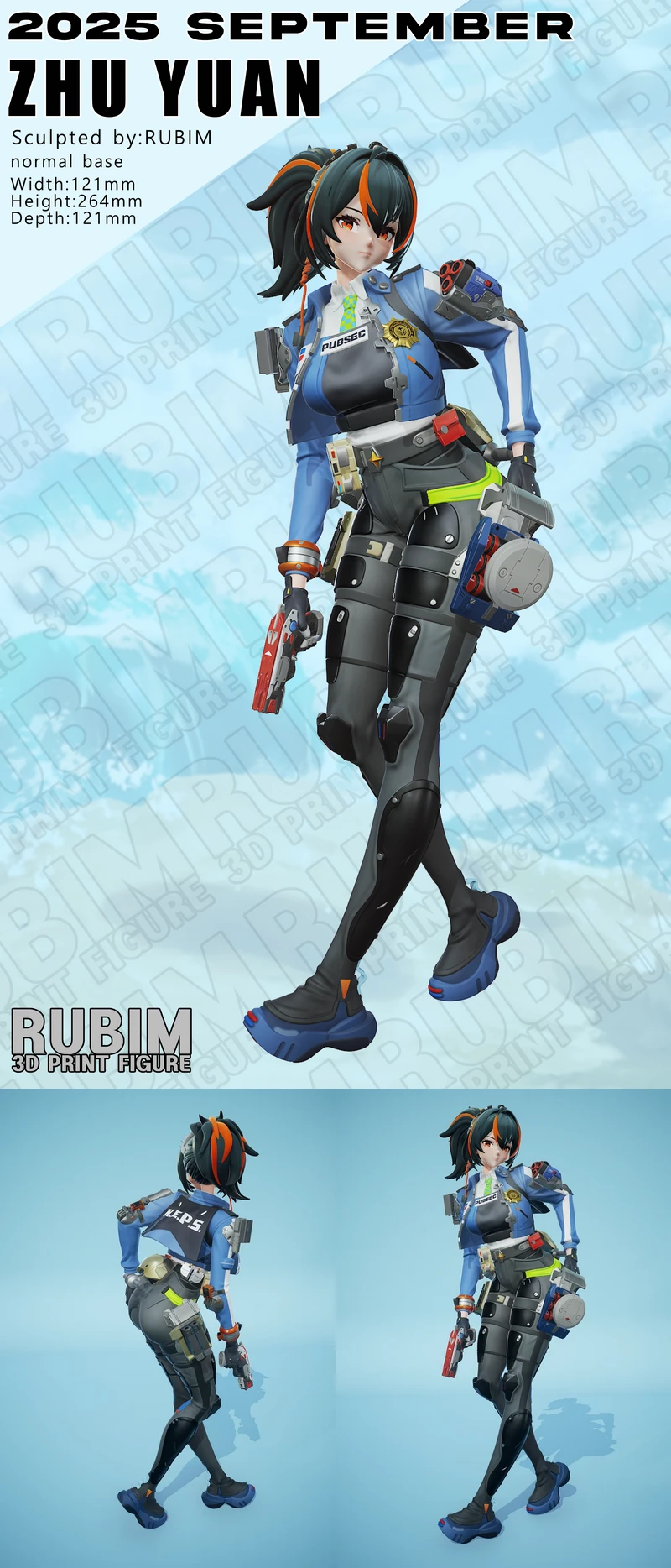 Zhu Yuan ZZZ STL File for 3D Printing – Collectible Figure STL model for 3D printing