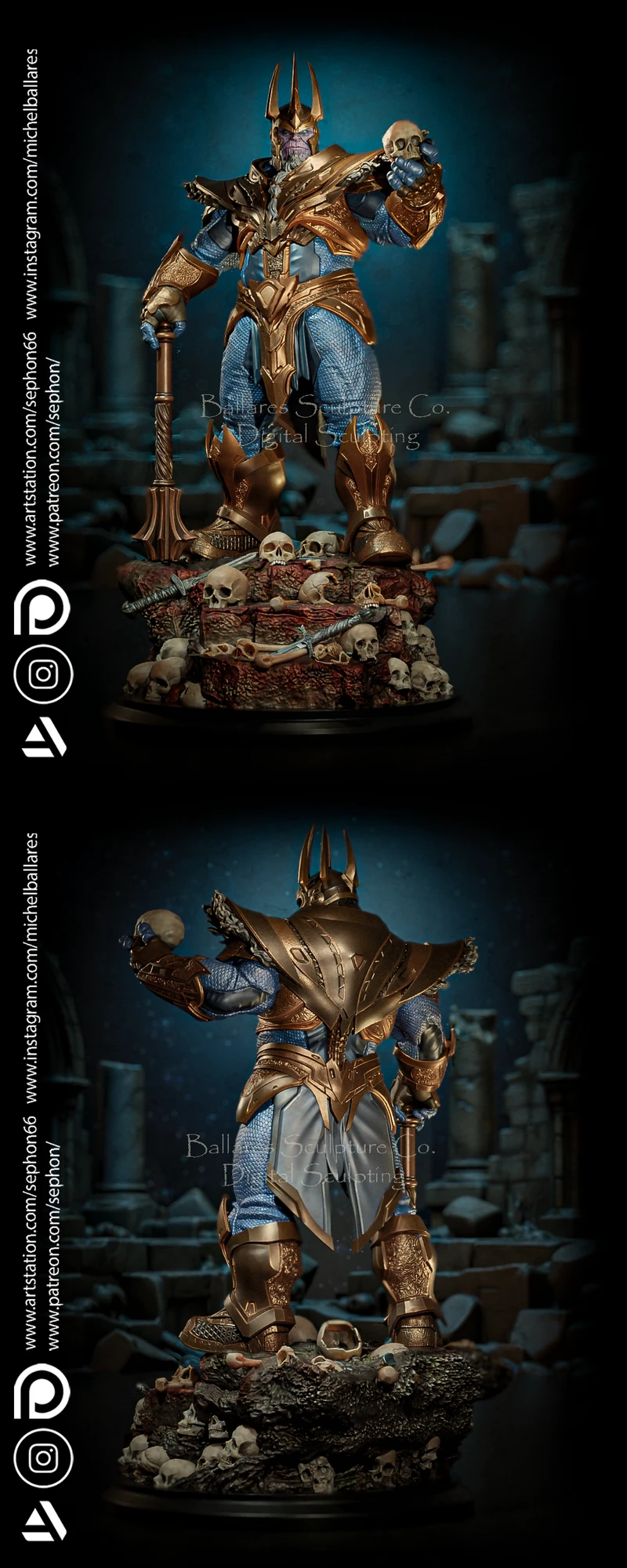 King Thanos – Marvel STL Figure for 3D Printing STL model for 3D printing