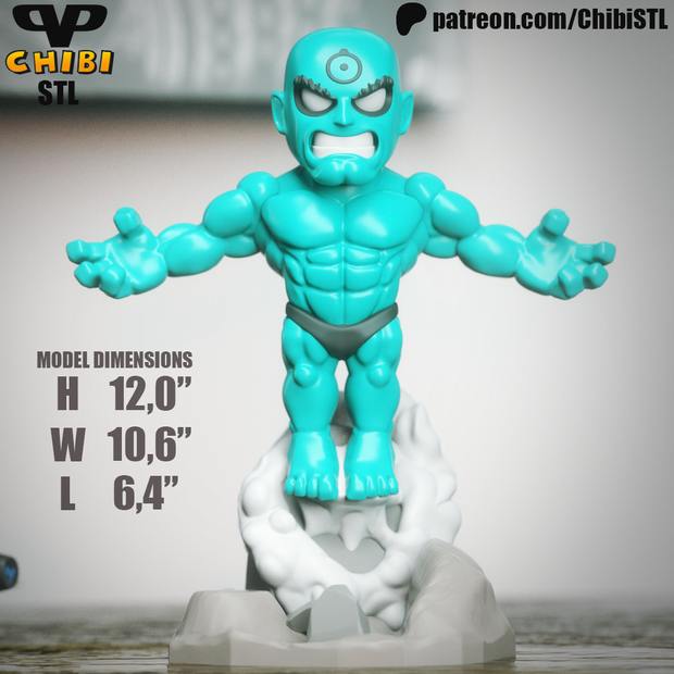 Dr. Manhattan Chibi STL model for 3D printing