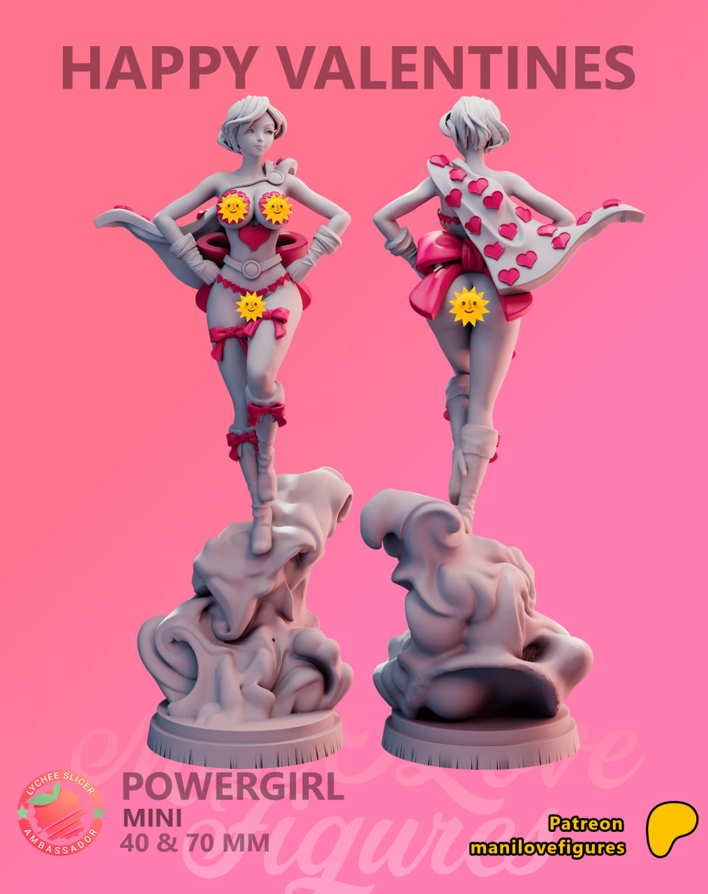 Powergirl – DC STL model for 3D printing