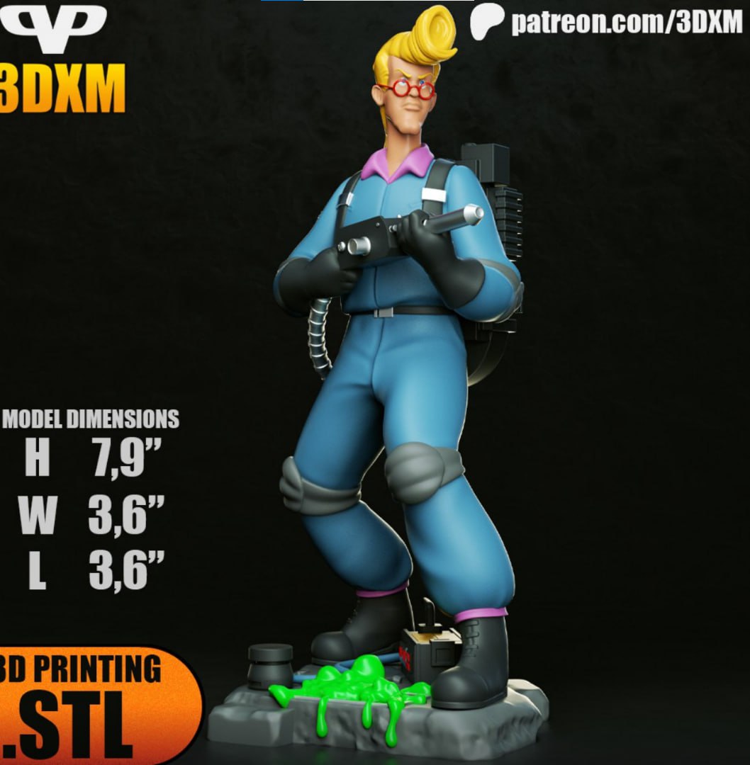 Egon Spengler STL model for 3D printing
