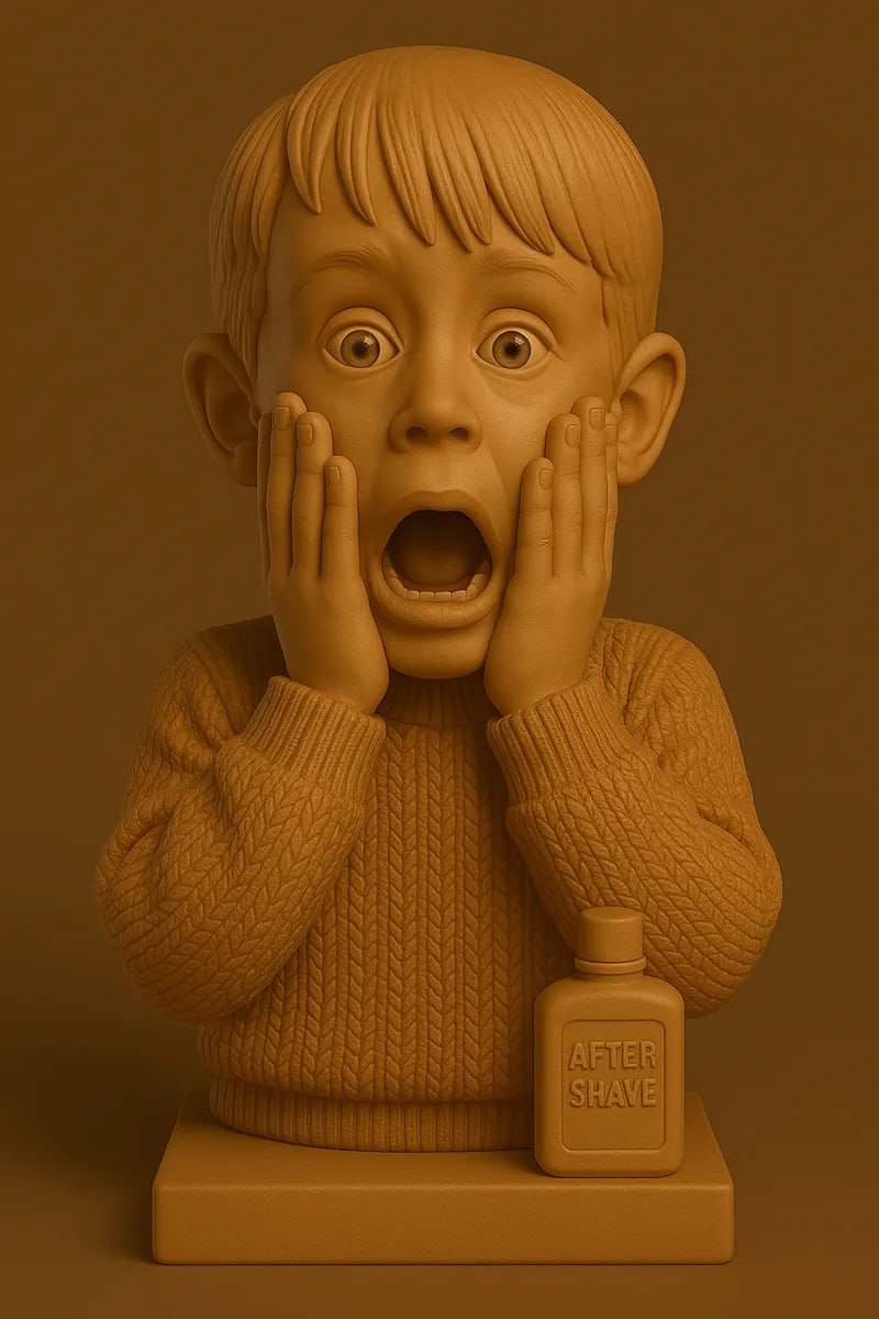 Kevin Home Alone bust STL model for 3D printing