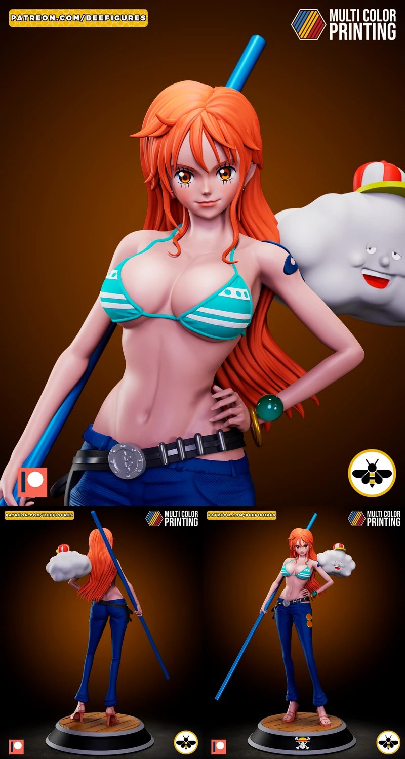 Nami – One Piece STL Figure for 3D Printing STL model for 3D printing
