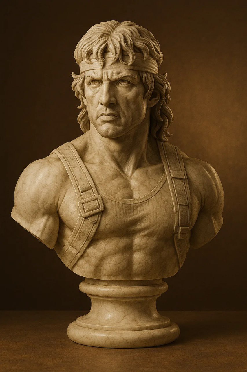 Rambo Bust – Action Hero STL Model for 3D Printing STL model for 3D printing