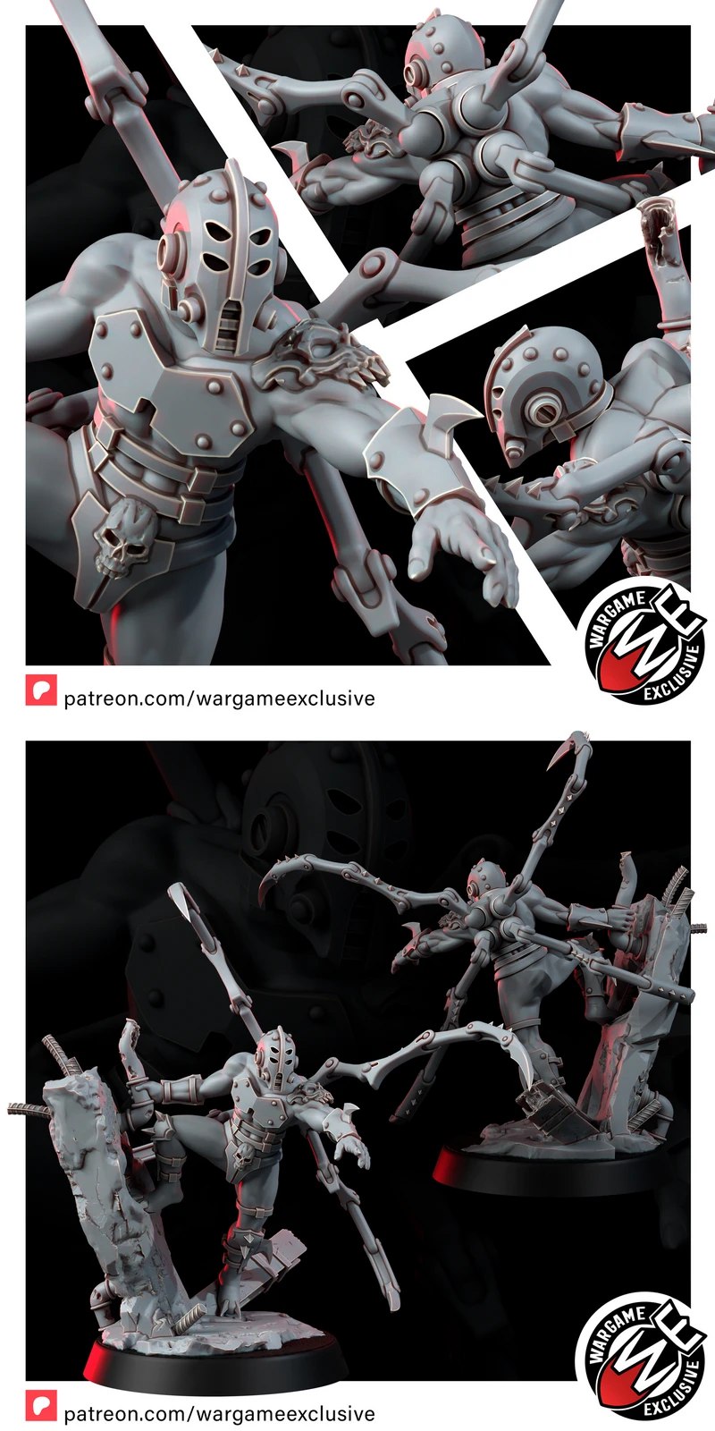Imperial Spider Assassin – Grimdark STL Miniature for 3D Printing STL model for 3D printing