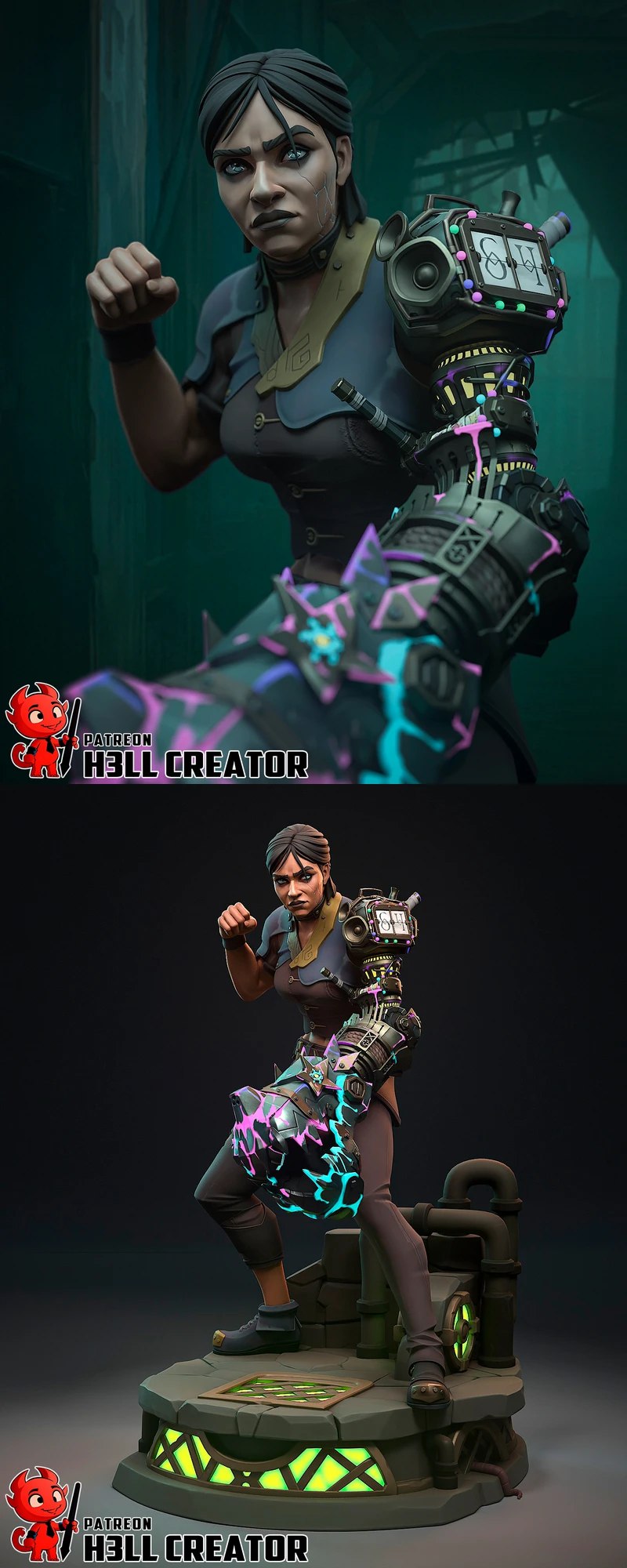 Sevika – Arcane STL model for 3D printing