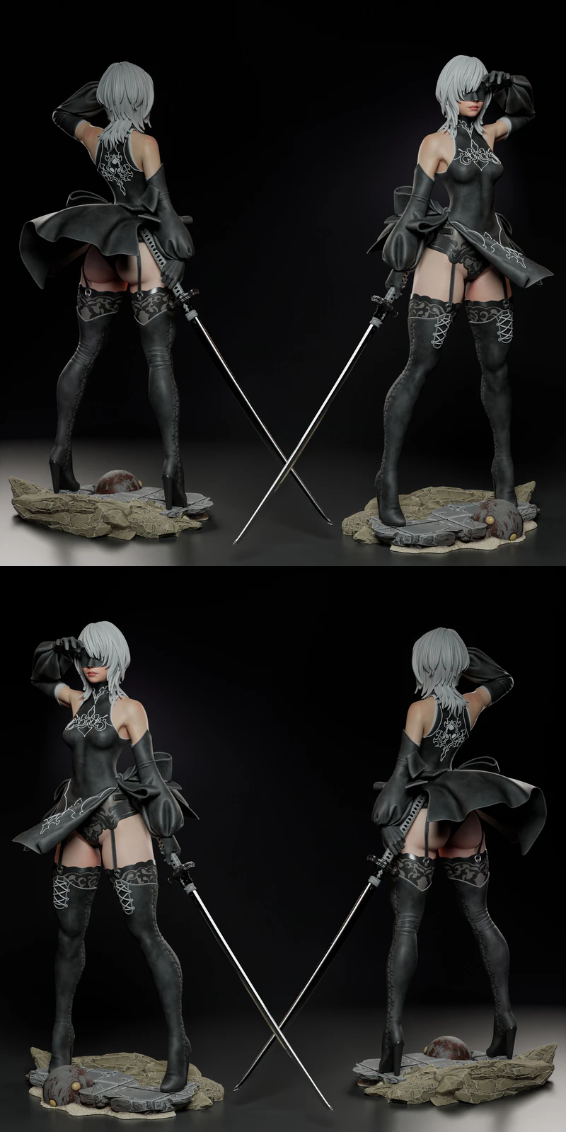 10H – Nier Automata 3D Printable Model for Resin Printing STL model for 3D printing