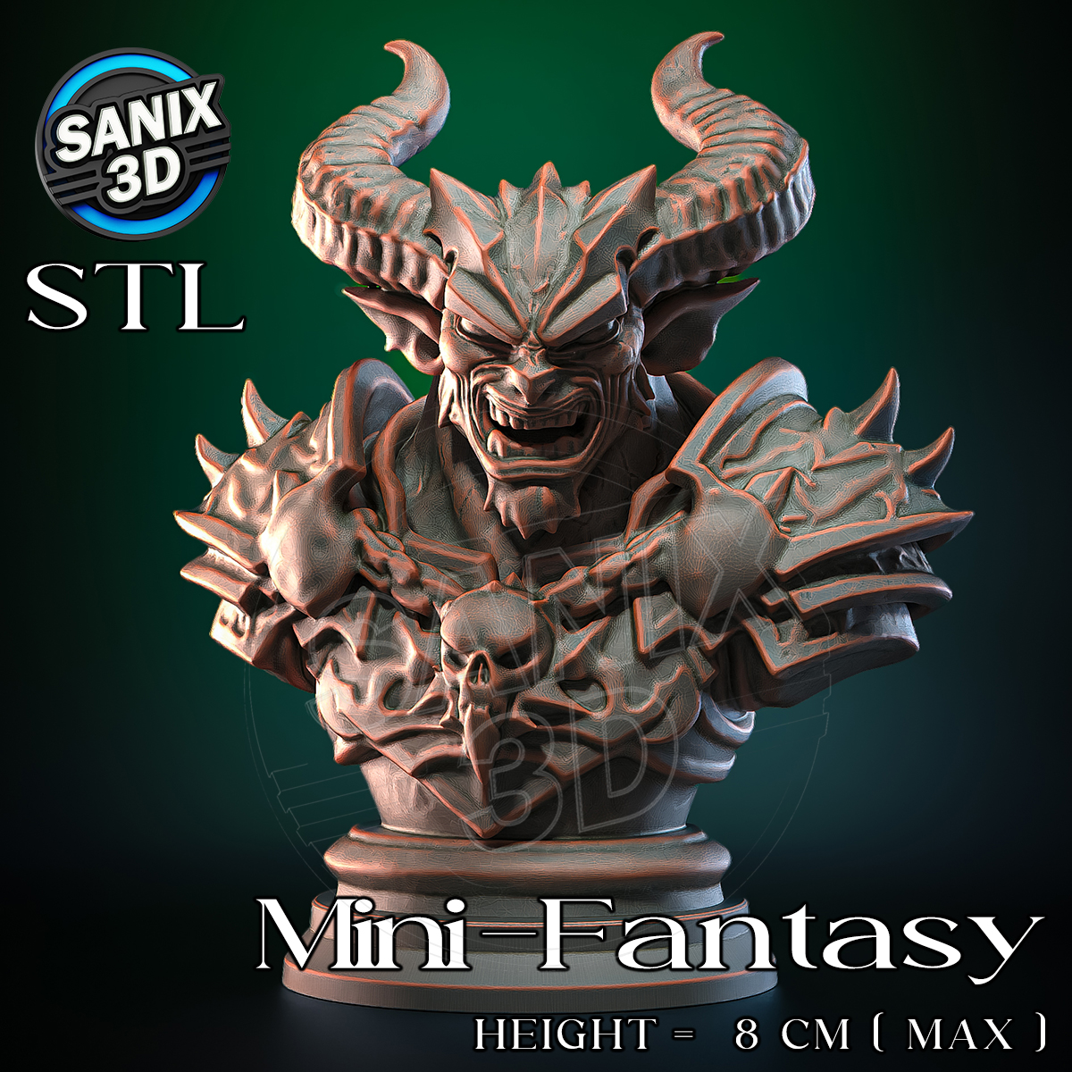 Demon Lord STL model for 3D printing
