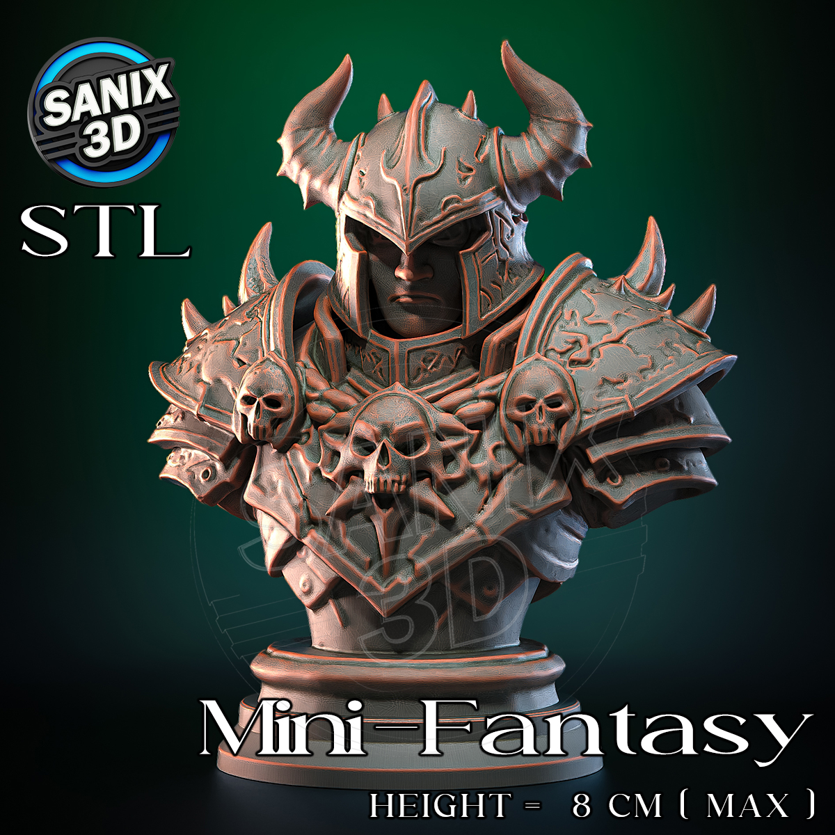 Death Knight STL model for 3D printing