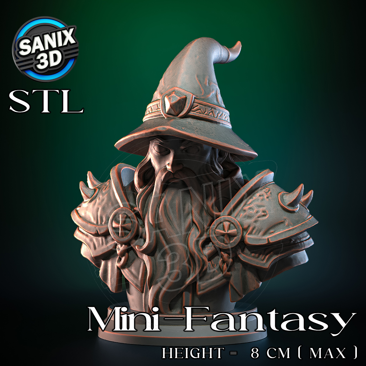 Dark Wizard STL model for 3D printing