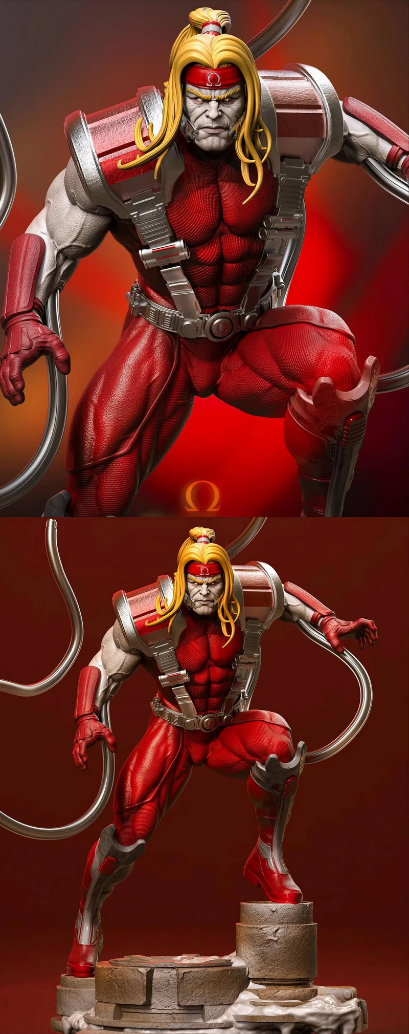 Omega Red 3D Printable Statue STL Model STL model for 3D printing
