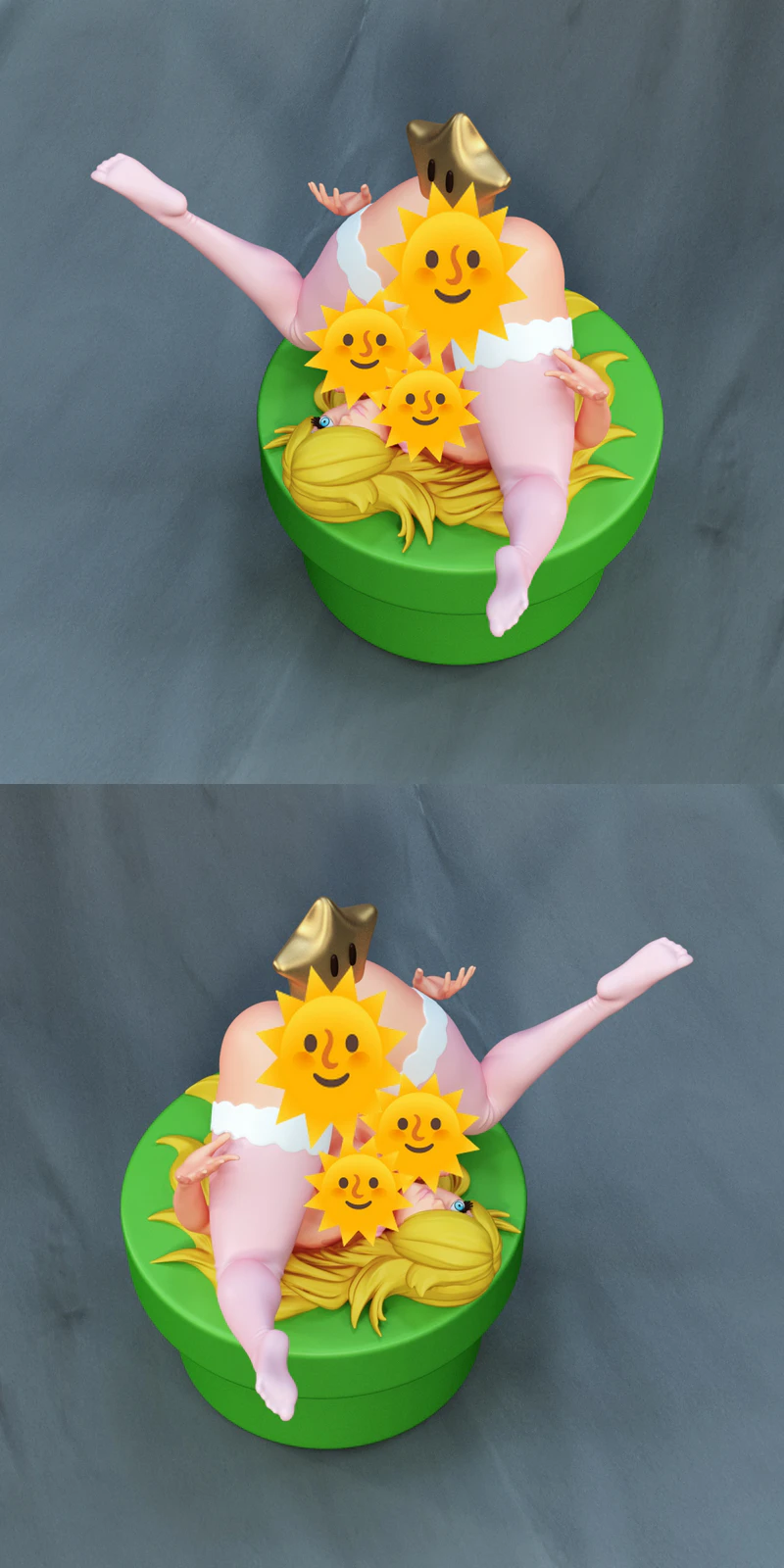 Princesa Peach Star STL model for 3D printing
