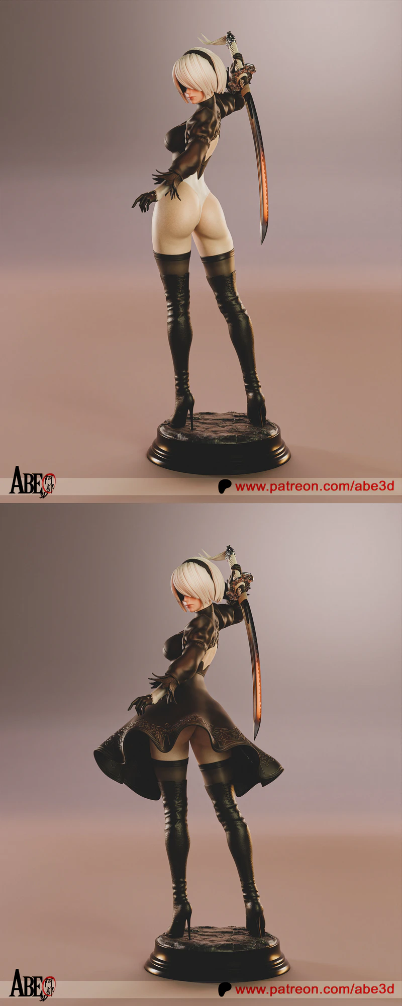 2B Nier Automata STL model for 3D printing