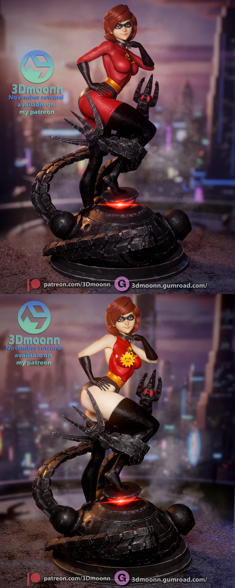 Elastigirl – The Incredibles 3D Printable Model STL model for 3D printing