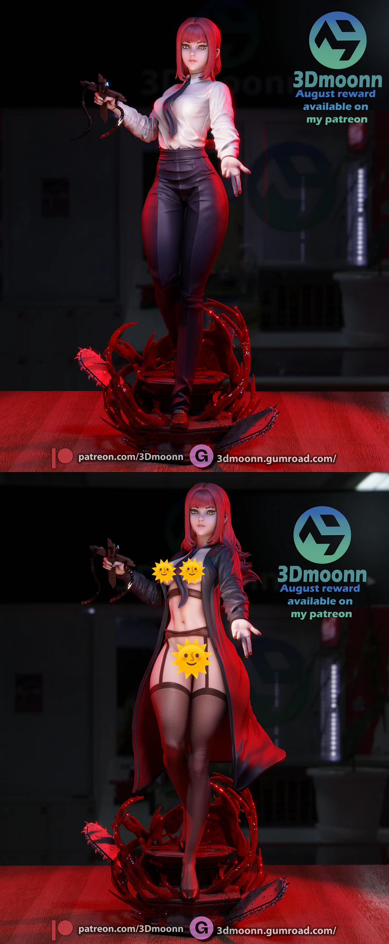 Makima – Chainsaw Man STL File for 3D Printing STL model for 3D printing