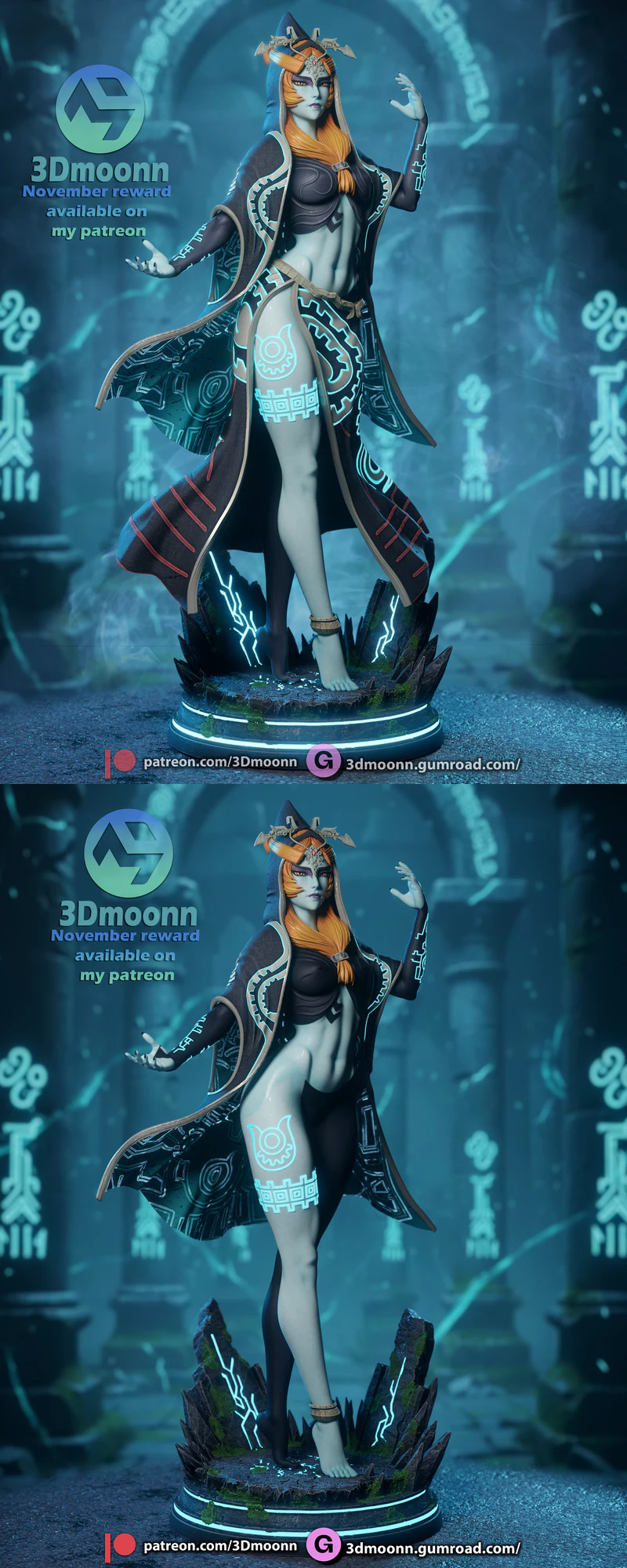 Midna – Zelda Twilight Princess 3D Printable STL Figure STL model for 3D printing