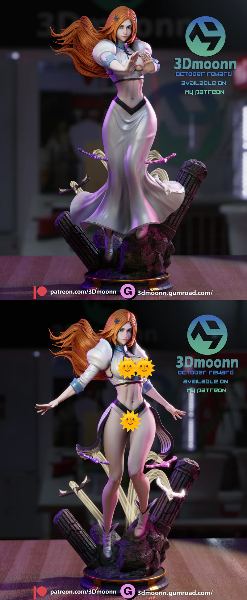 Bleach – Orihime Inoue STL Figure for 3D Printer STL model for 3D printing