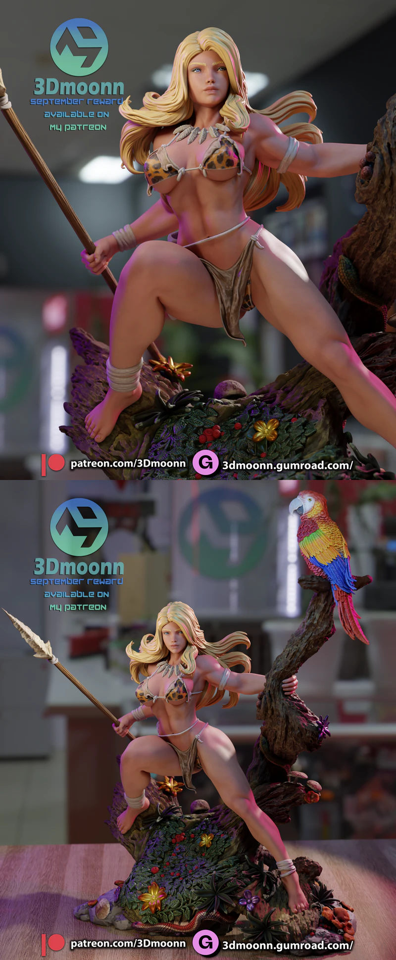 Marvel – Shanna 3D Printable Miniature STL File STL model for 3D printing