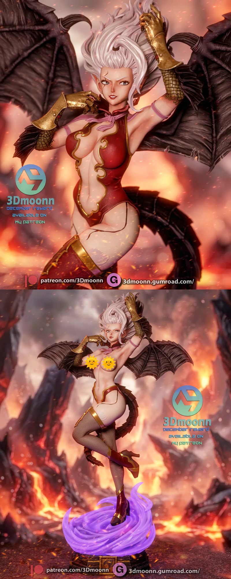 Mirajane Satan Soul – Fairy Tail STL model for 3D printing