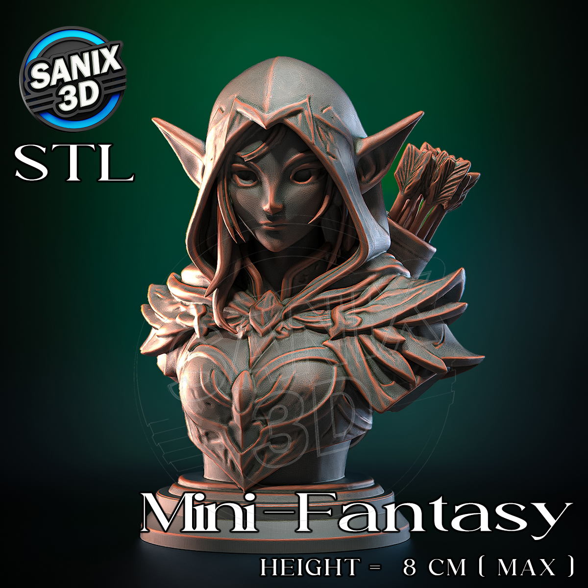 Elf Ranger STL model for 3D printing