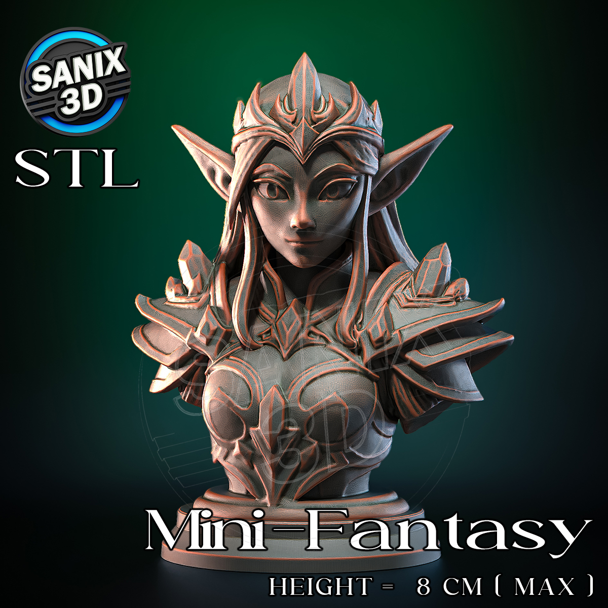 Elf Queen STL model for 3D printing