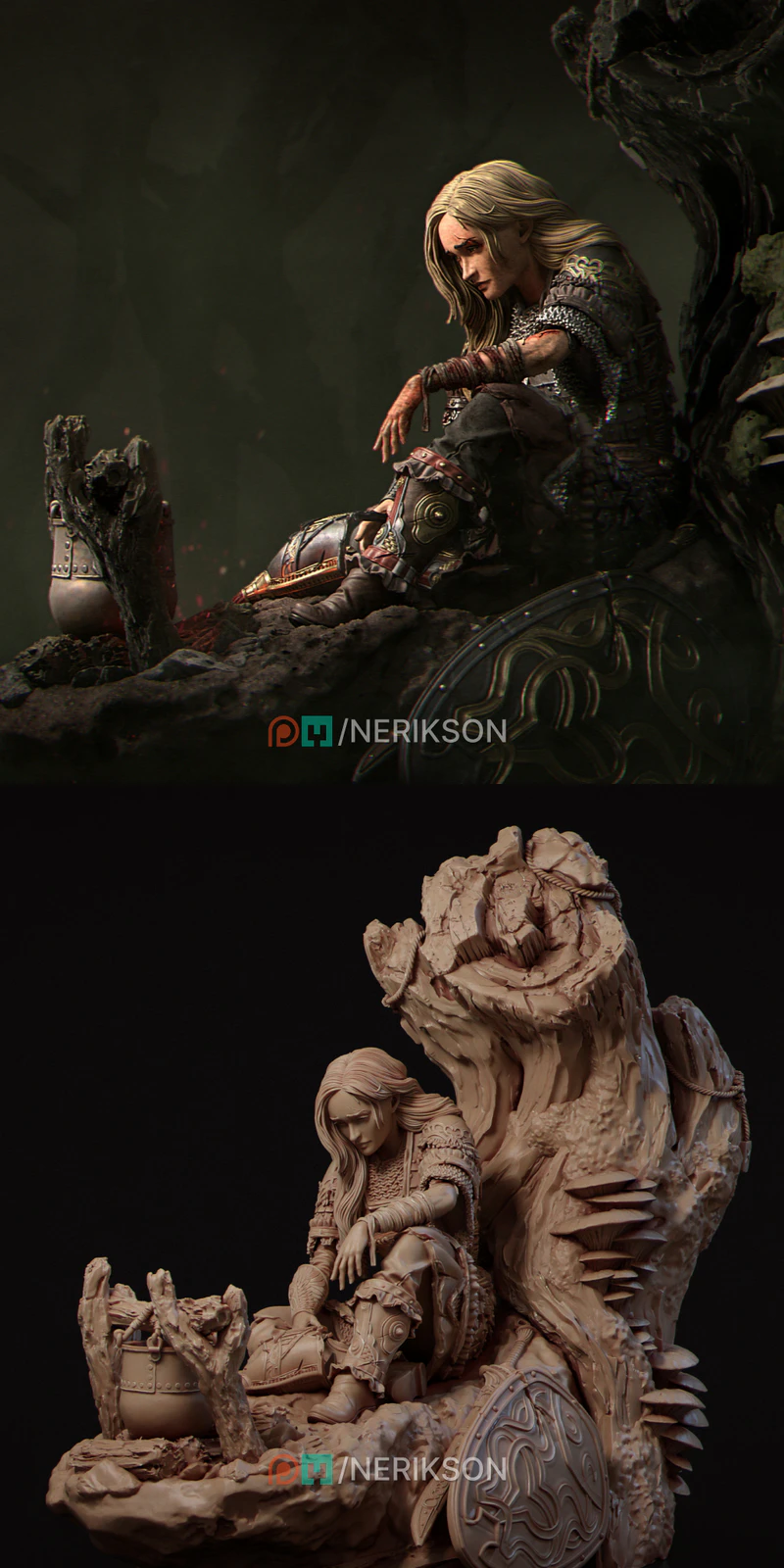 A moment of Rest STL model for 3D printing