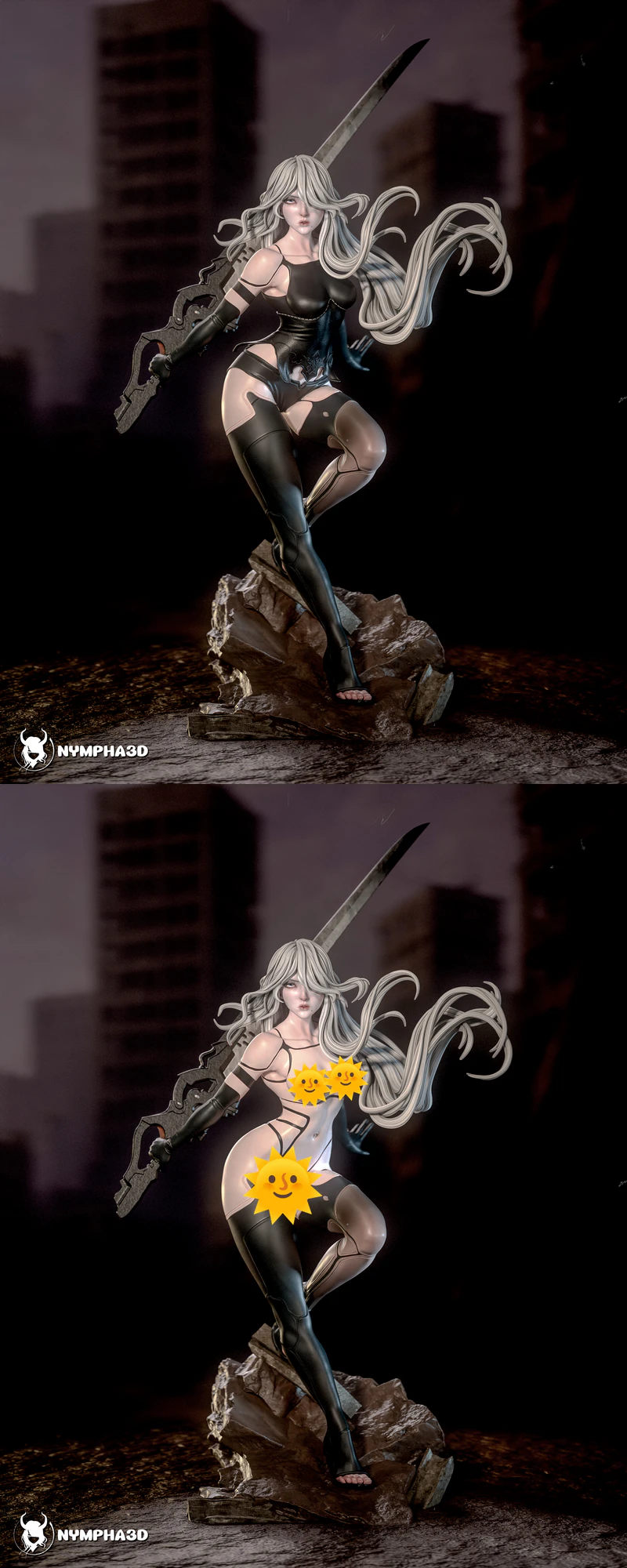 A2 Nier Automata 3D Printable STL Model STL model for 3D printing