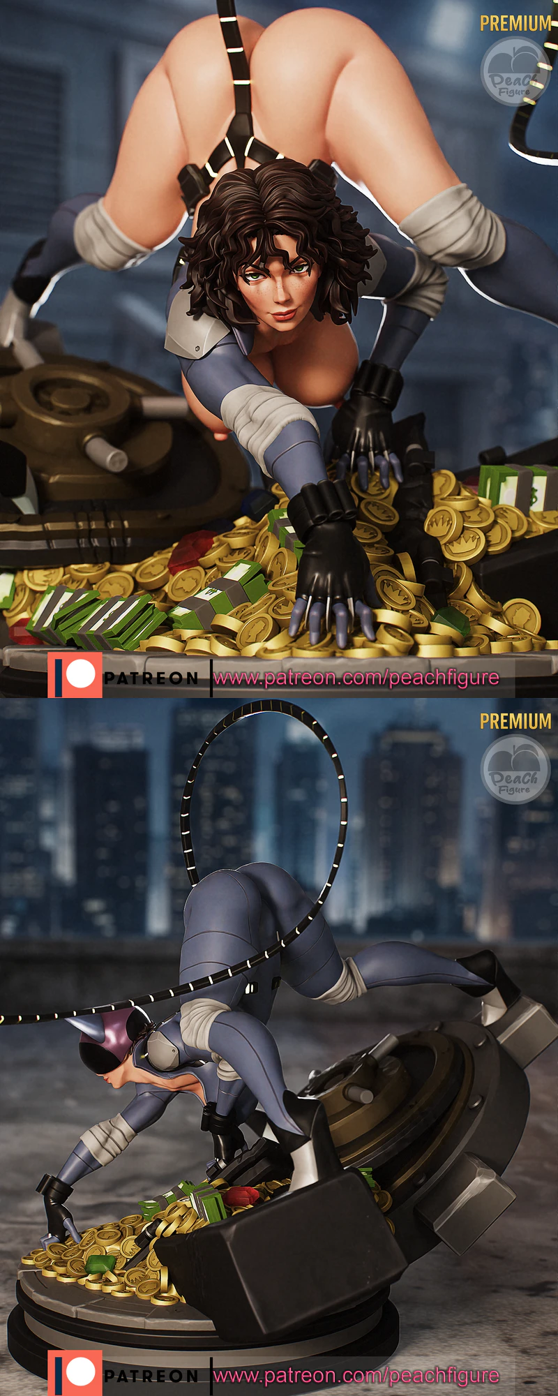 ABSOLUTE CATWOMAN STL model for 3D printing