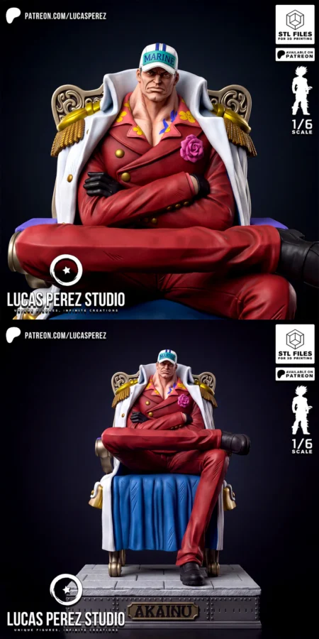 AKAINU – One Piece STL model for 3D printing