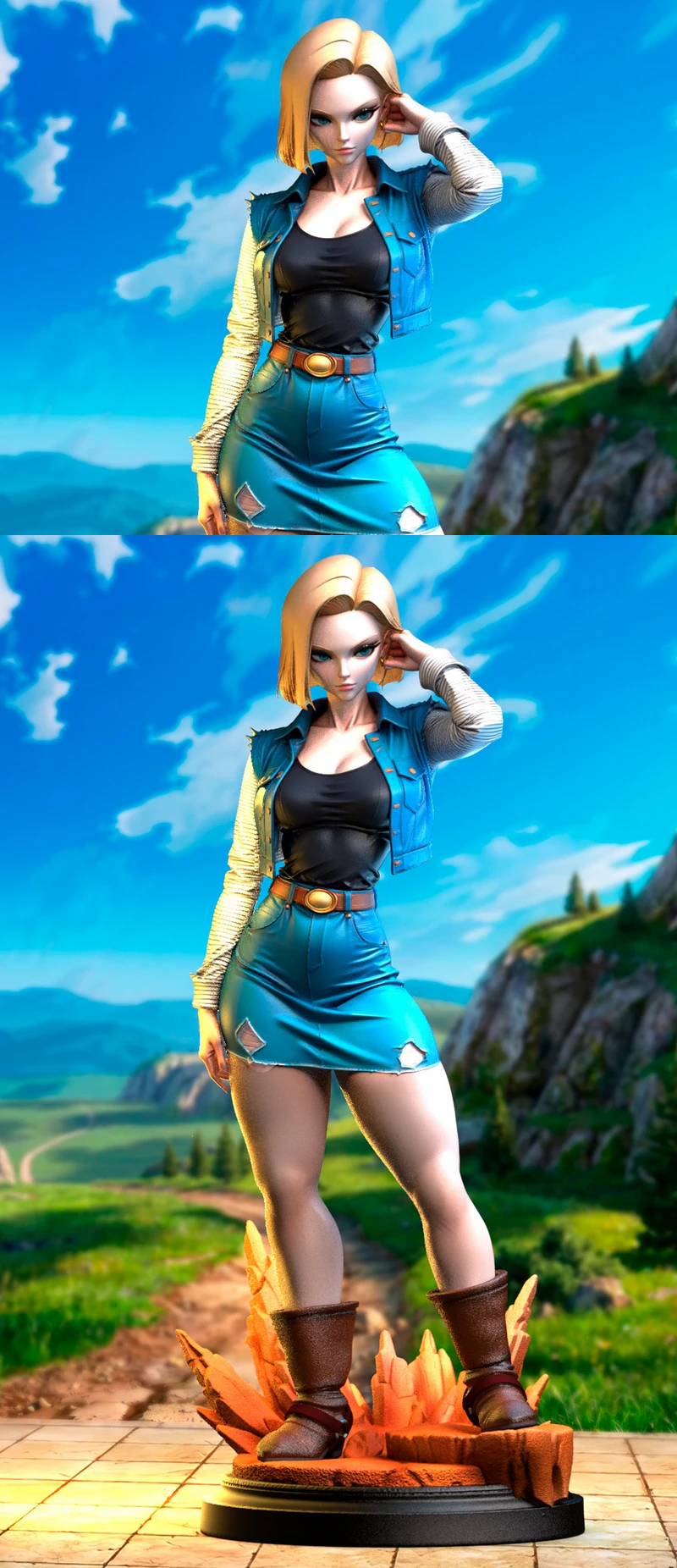 Android 18 – Dragon Ball Z STL model for 3D printing