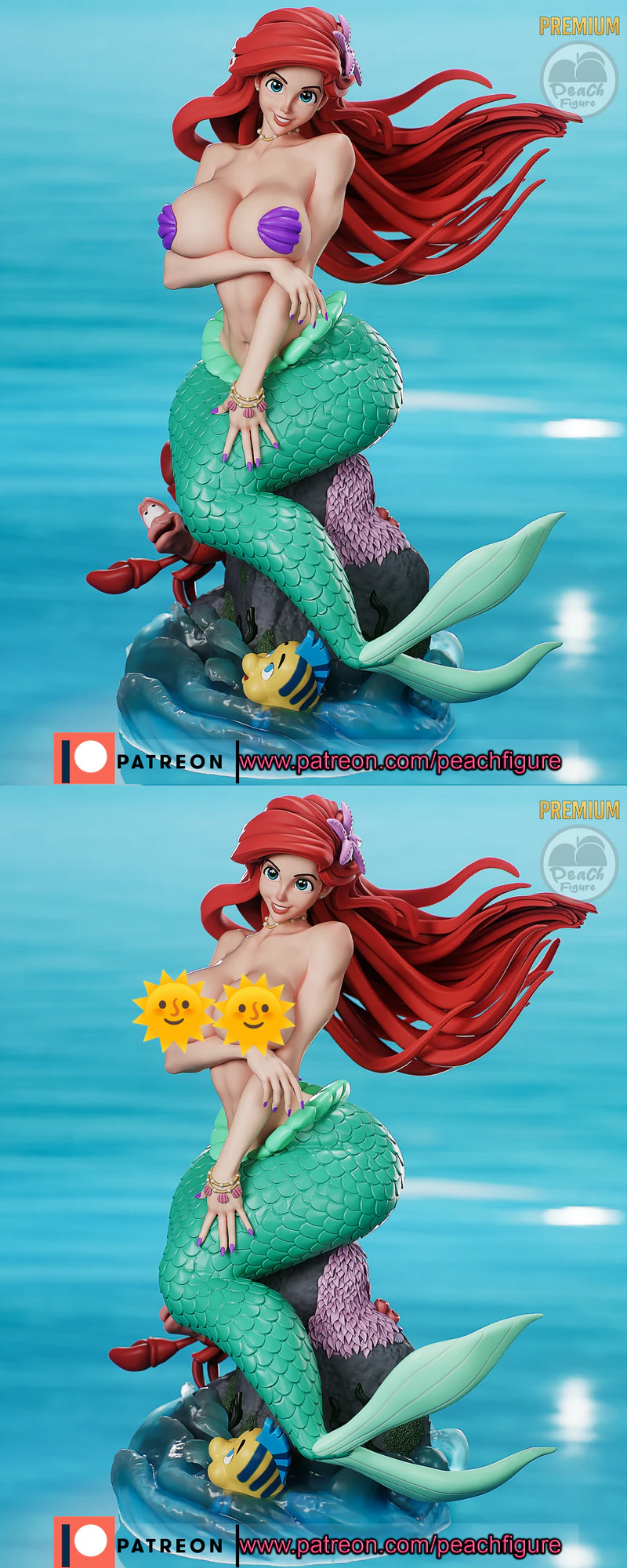 ARIEL Mermaid Figure STL for 3D Printing STL model for 3D printing