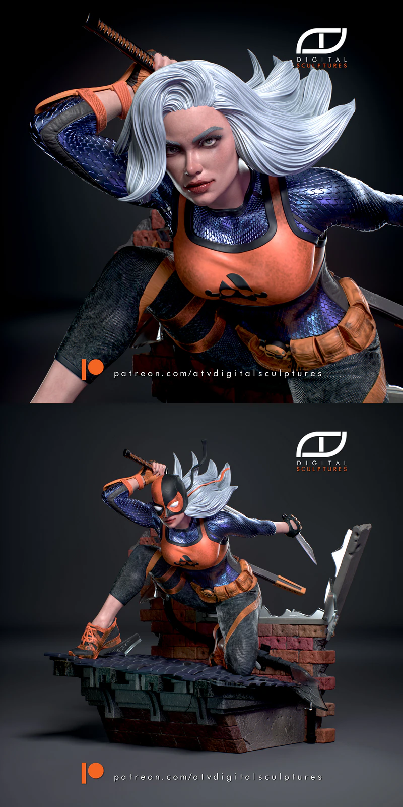 Rose Wilson STL model for 3D printing