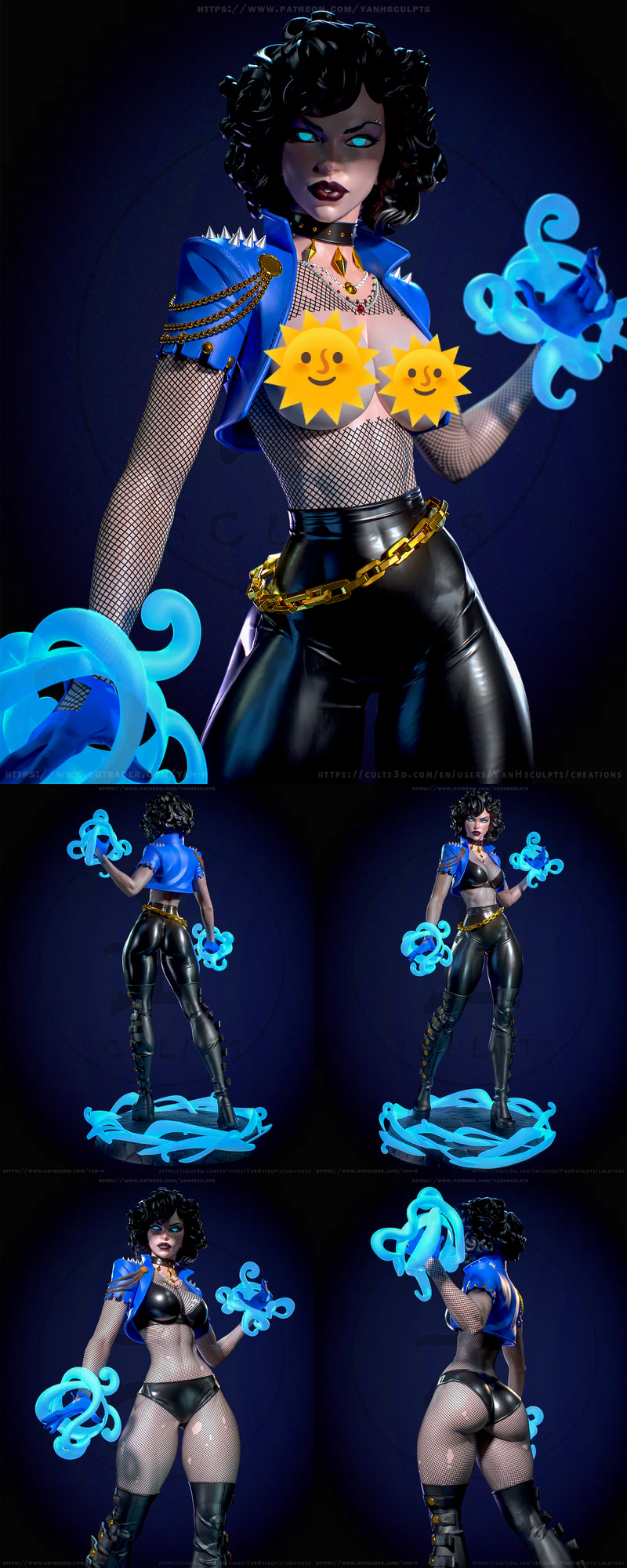 Absolute Zatanna STL model for 3D printing