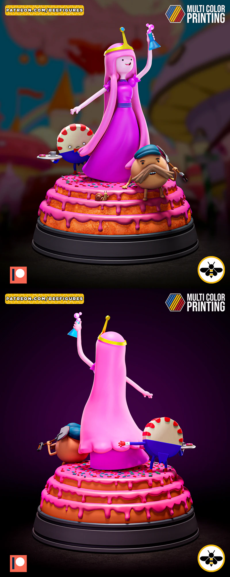 Princess Bubblegum 3D Printable STL Figure for Resin Printer STL model for 3D printing