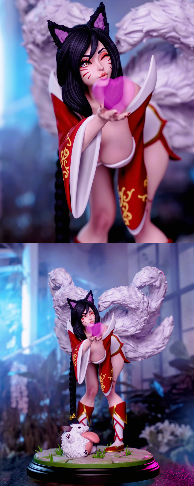 Ahri League of Legends 3D Printable Miniature STL File STL model for 3D printing