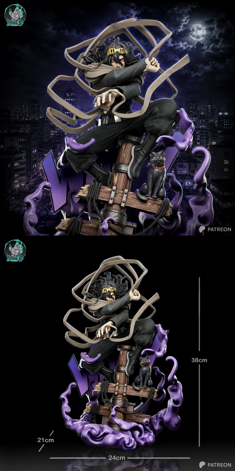 Aizawa STL model for 3D printing