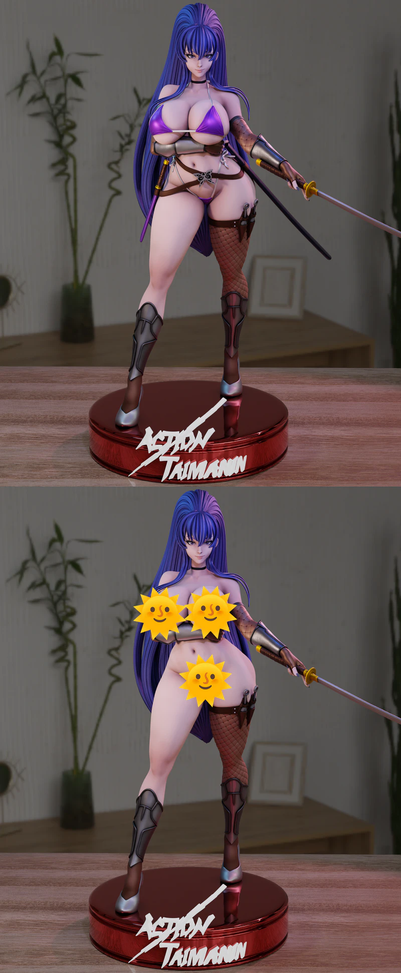 Akiama Rinko Taimanin 3D Printable Miniature STL File STL model for 3D printing